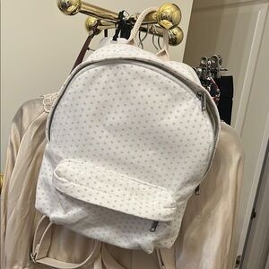 Brandy Melville White and Cream Women's Backpack
